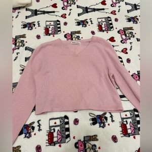 Reformation Cashmere V-Neck in Pink Size XS